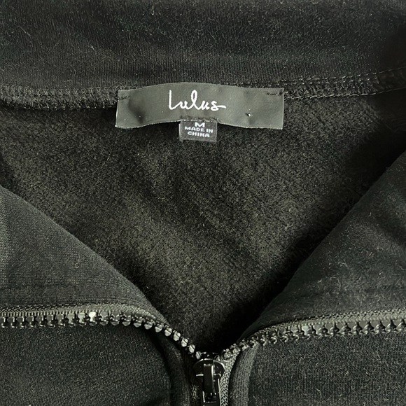 Lulus Cropped Quarter-Zip - Picture 2 of 5